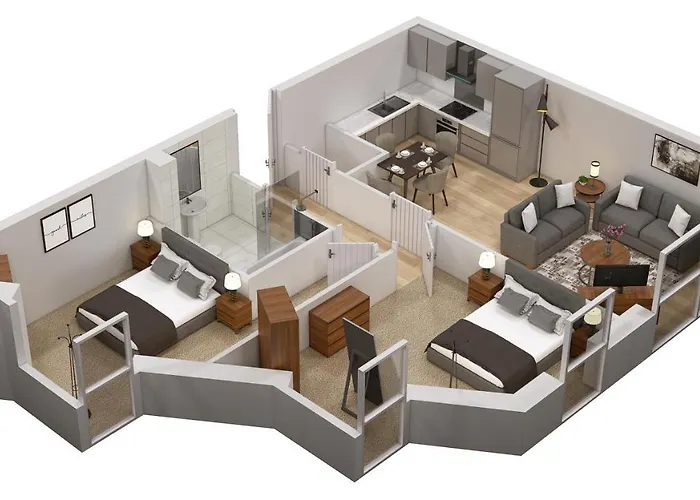 Daire Southbank Apartment. New! With Free Parking